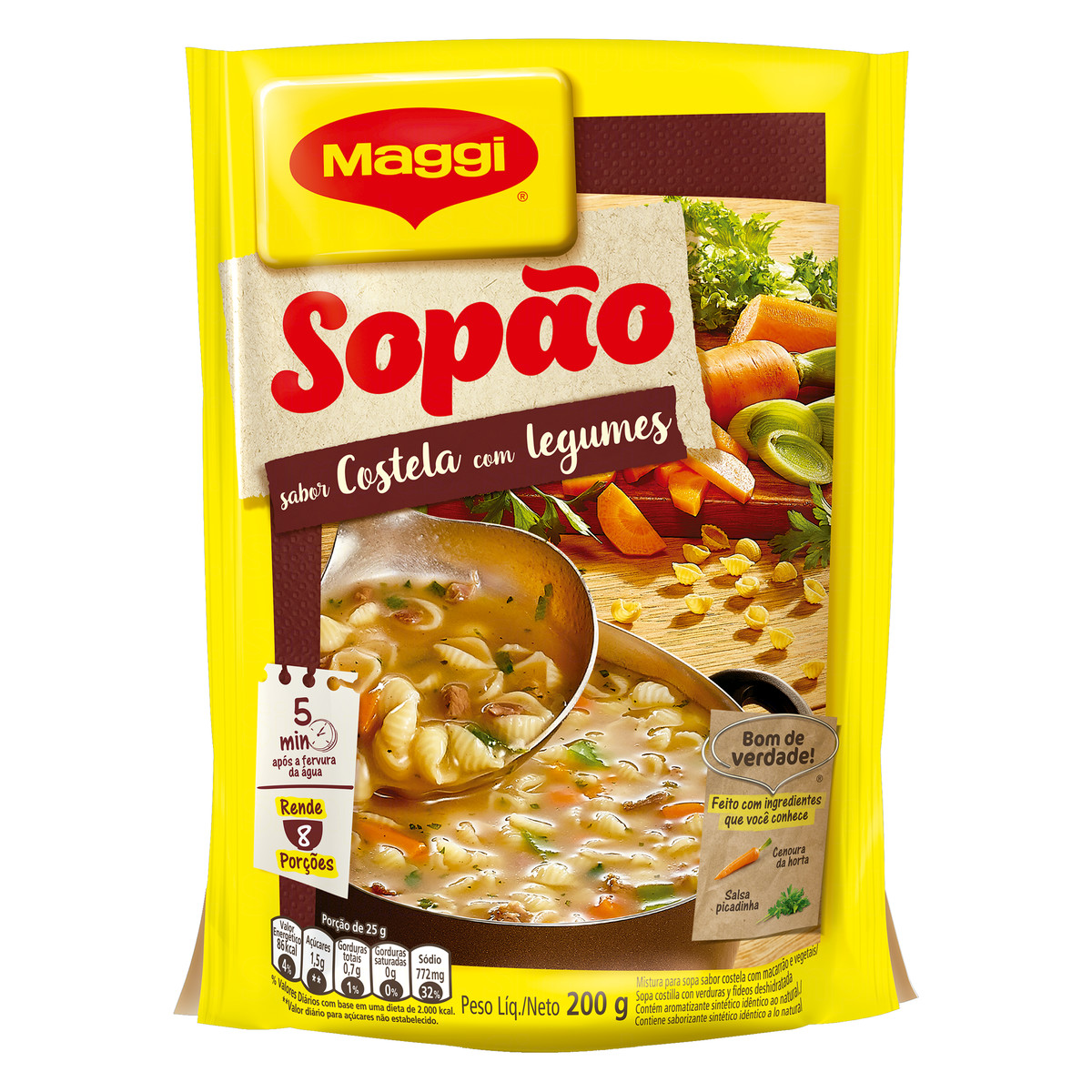 Sopão Costela com Legumes Maggi Sachê 200g