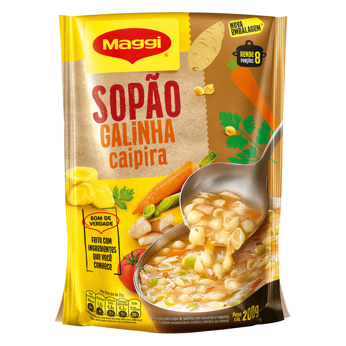 Sopão Galinha Caipira Maggi Sachê 200g