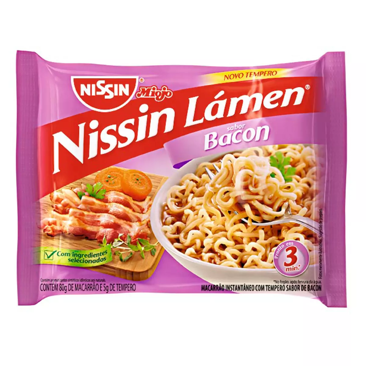 MACARRAO INSTANTANEO NISSIN 85 G BACON