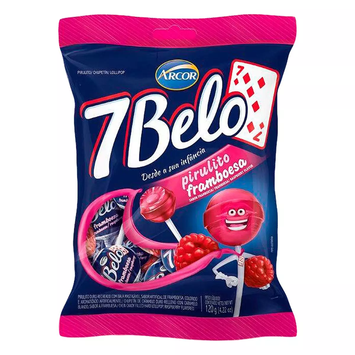 PIRULITO 7 BELO FRAMBOESA 120GR