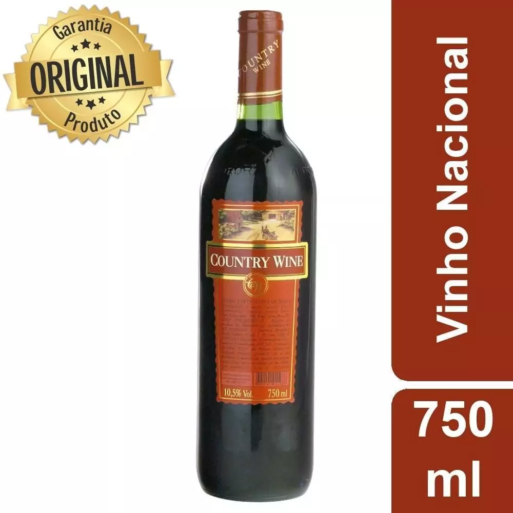 VINHO COUNTRY WINE TINTO SUAVE 750ML