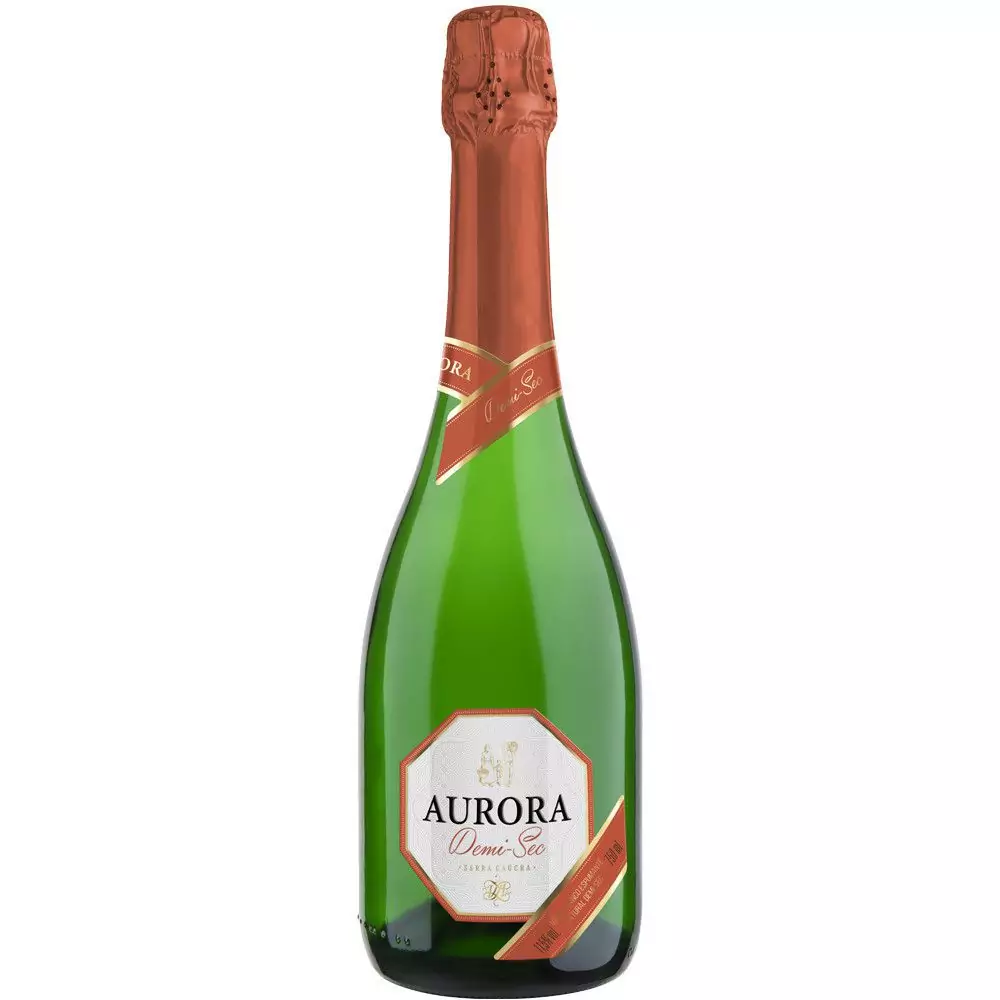 Espumante Brasileiro Branco Demi-Sec Aurora Serra Gaúcha Garrafa 750ml