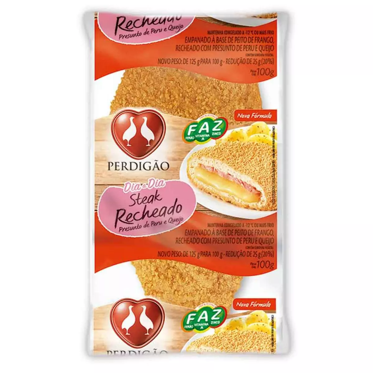 Steak Perdigão Recheado Presunto E Queijo 100G