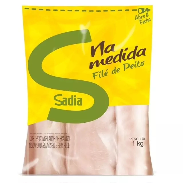 Filé Peito Frango Sadia Pacote IQF 1Kg