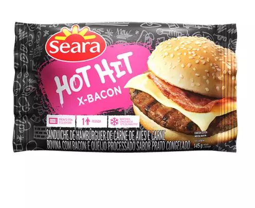 SANDUICHE HOT HIT SEARA 145GR BACON