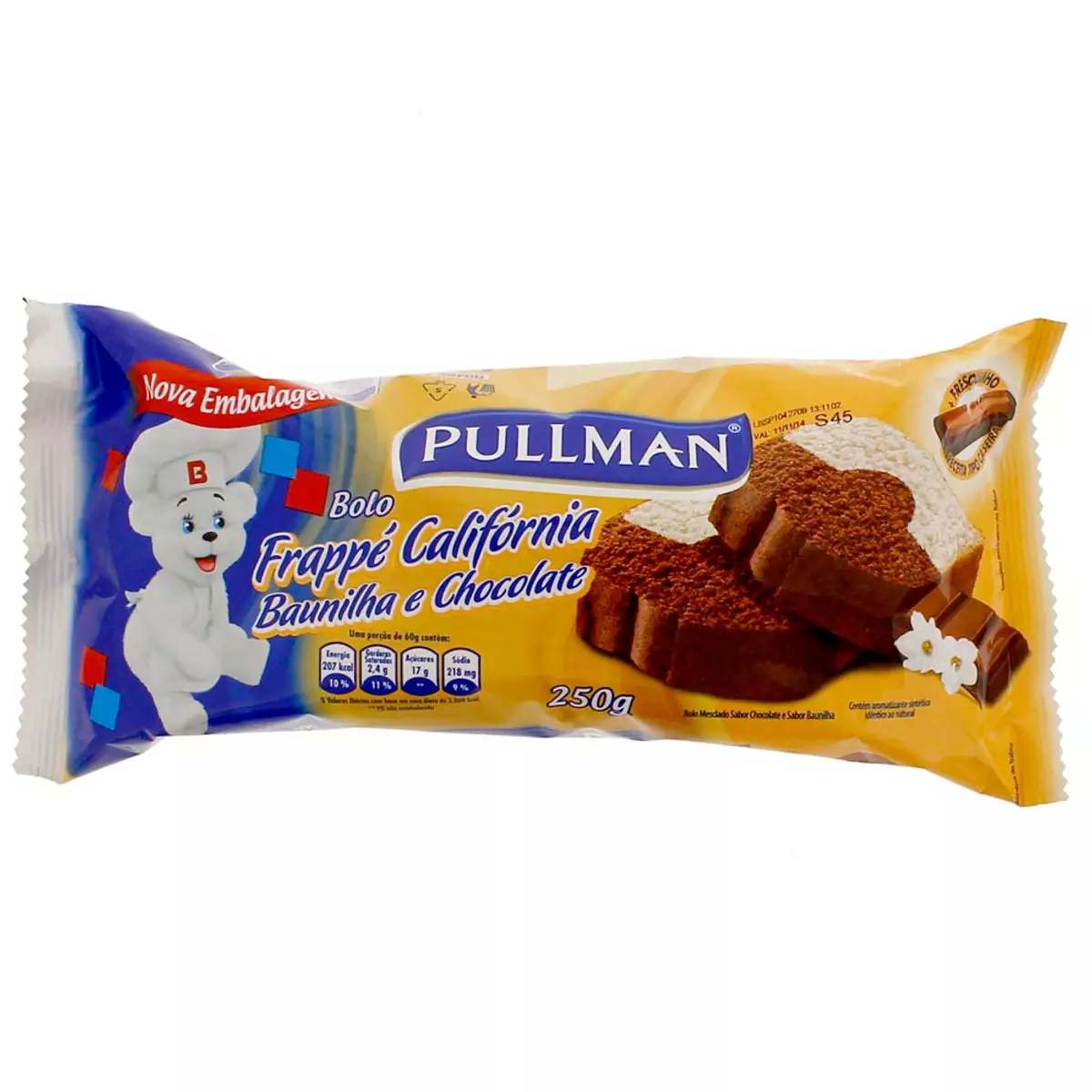 BOLO PULLMAN 250GR FRAPE CALIFORNIA