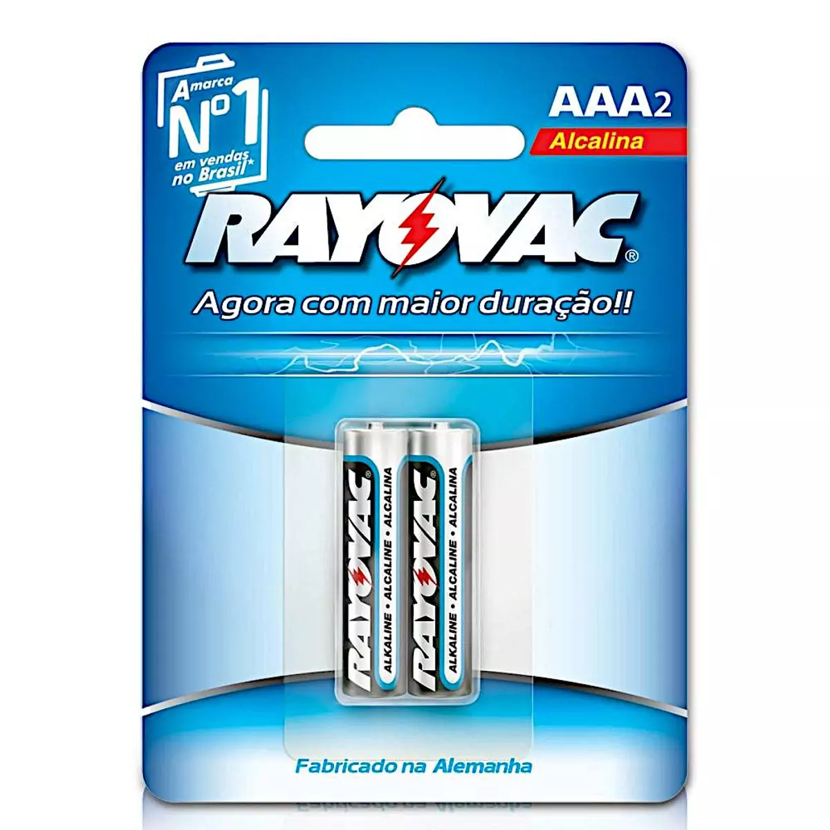 Pilhas Rayovac Alcalina Aaa Palito Embalagem 2 Un