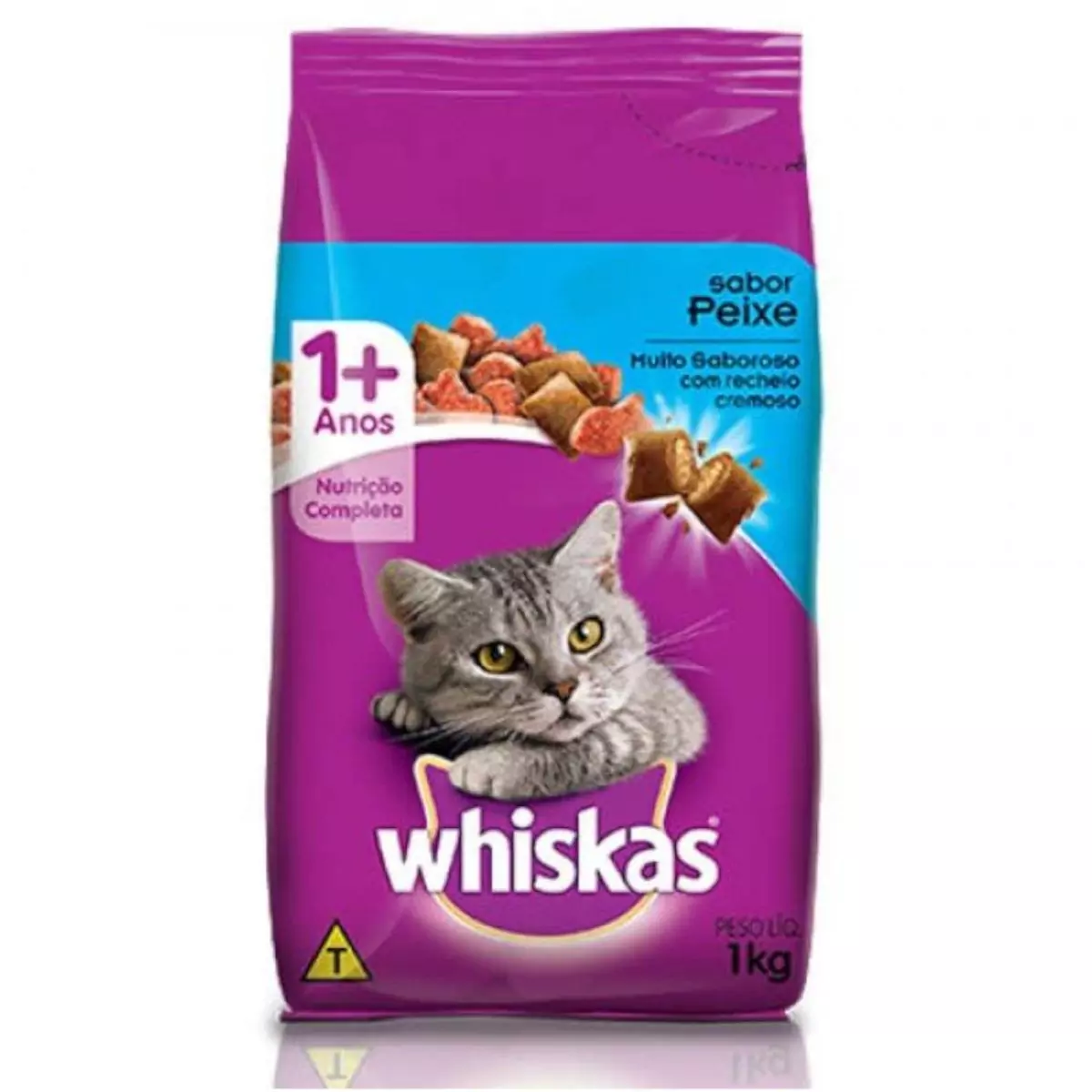 RACAO GATO WHISKAS 1KG PEIXE