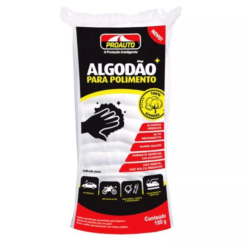 ALGODAO PARA POLIMENTO PROAUTO 100G
