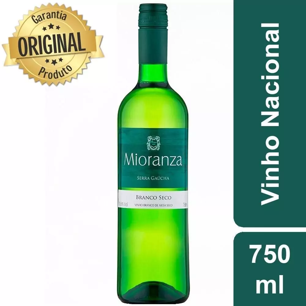 Vinho Brasileiro Branco Seco Mioranza Garrafa 750ml